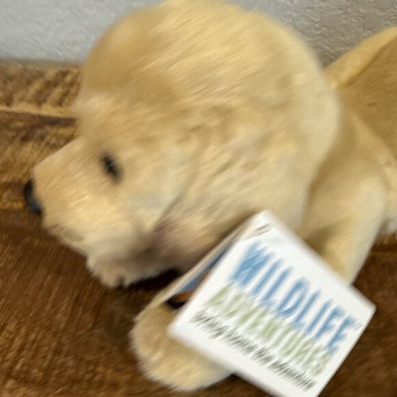 Wildlife Adventures Yellow Lab Puppy 2017 Realistic Plush Stuffed Animal Dog NWT - Picture 2 of 9